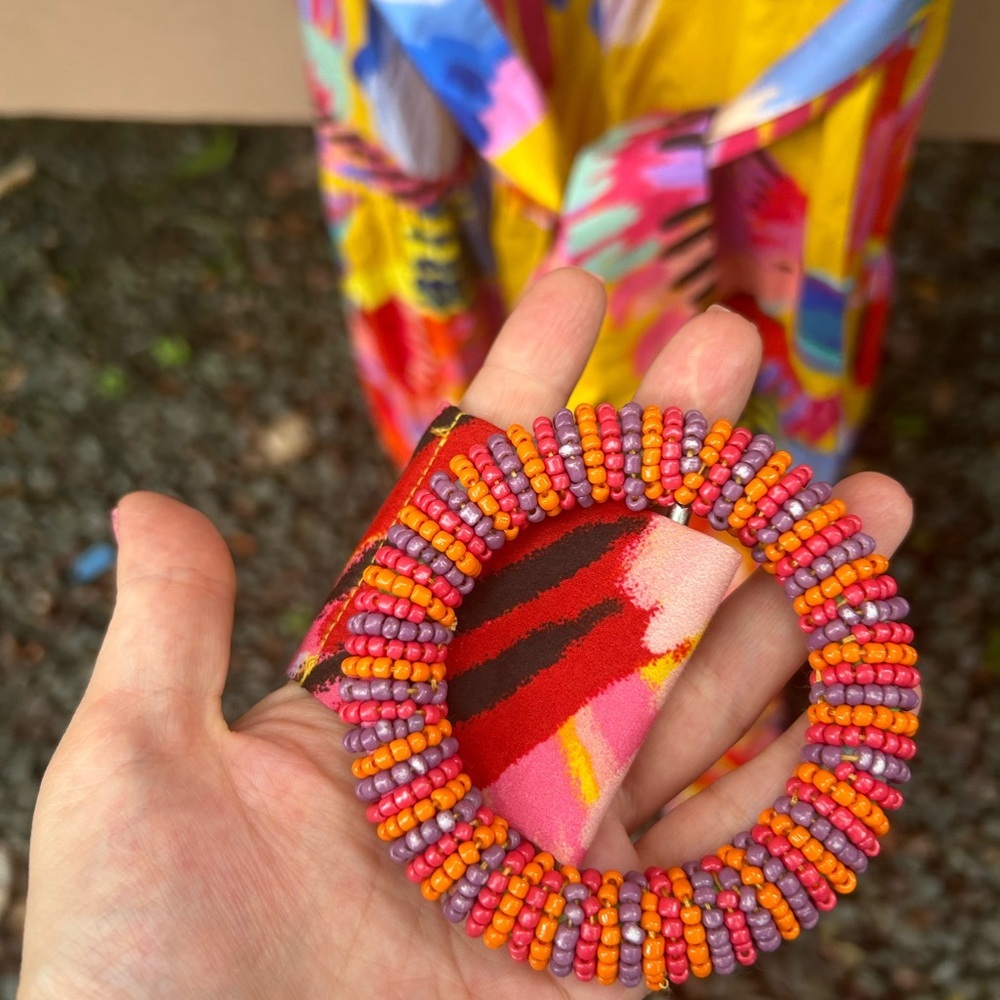 NWT FARM RIO Anthropologie Neon Macaws Puff Sleeve Maxi Dress - Picture 14 of 16